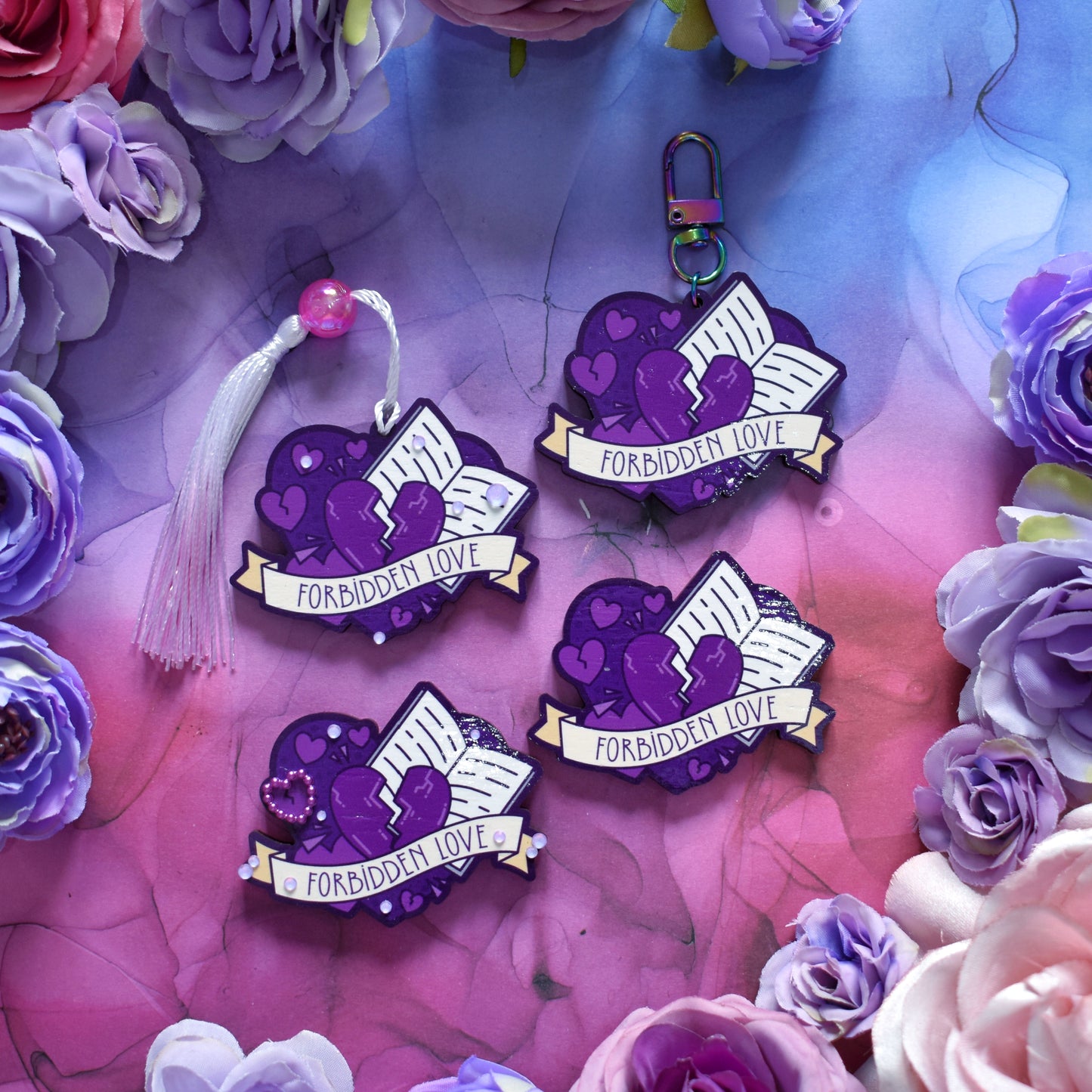 Forbidden Love - Wooden Charm *LAST TWO*