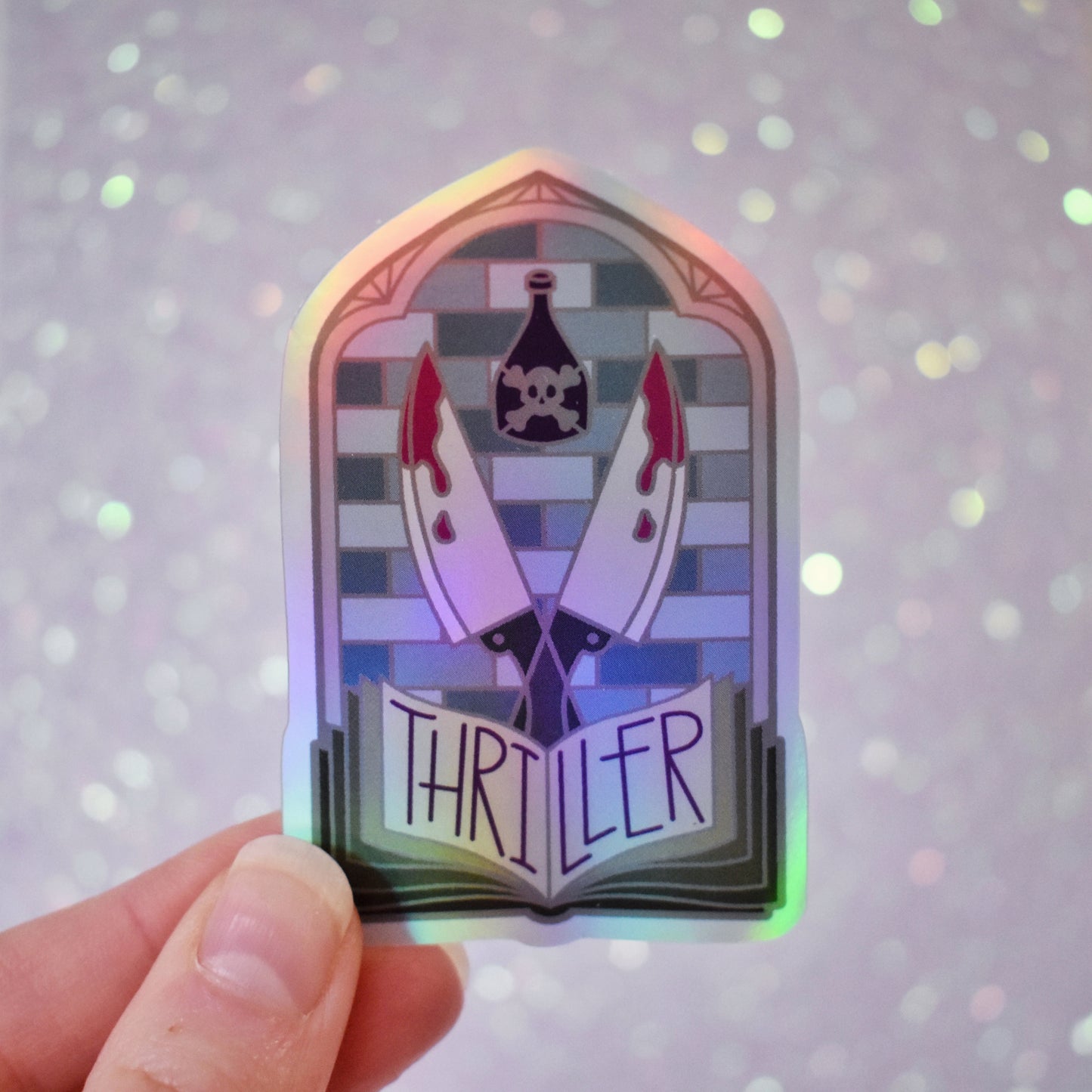 *SECONDS SALE* Incorrect Colour Windows Of Wonder - Bookish Holographic Stickers