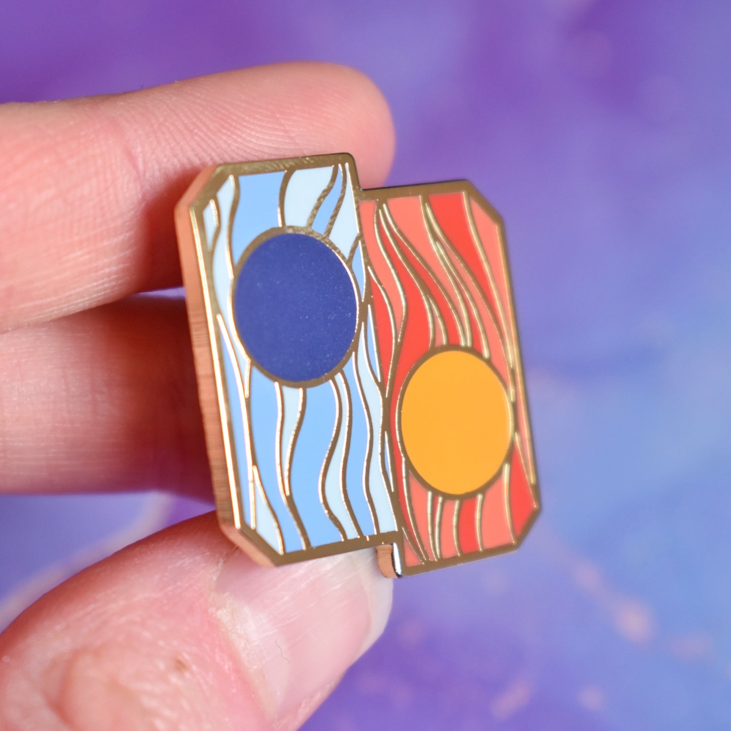 Rising & Waning Jewels - The Priory Of The Orange Tree - Enamel Pin