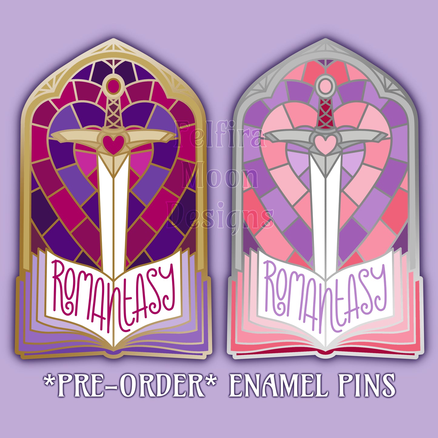 *PRE-ORDER EST SHIP: JUL 2025* Romantasy Window - Enamel Pin