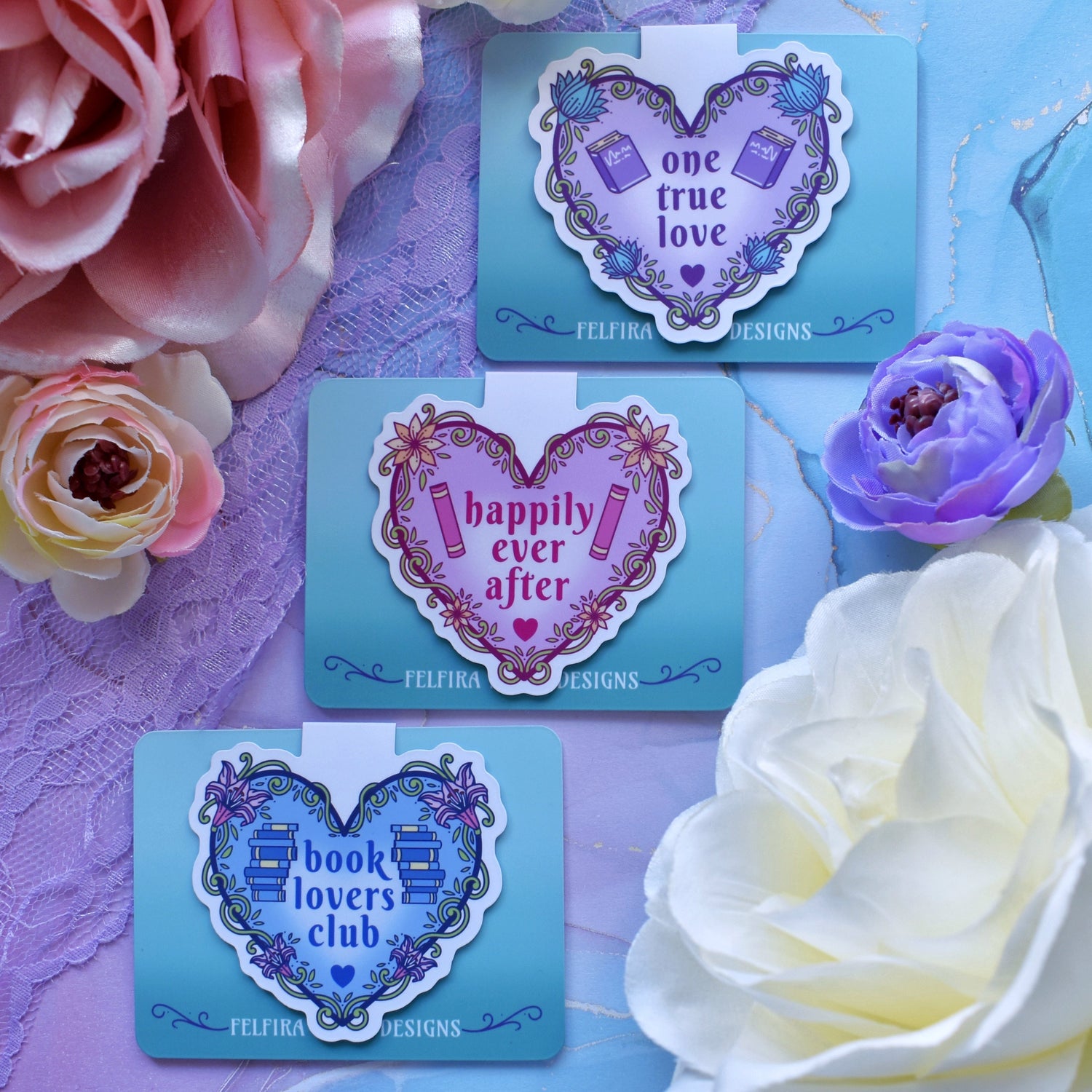 Love of Books - Magnetic Bookmarks