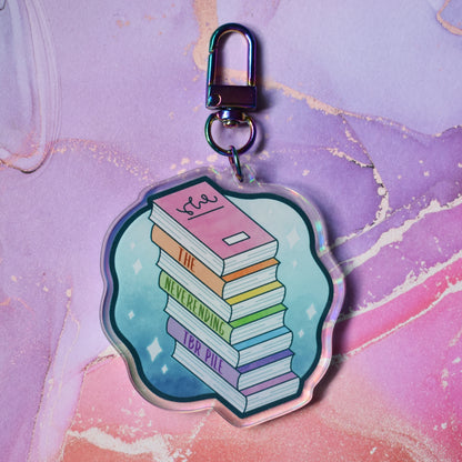 *NEW* The Neverending TBR Pile - Bookish Holographic Acrylic Keyring