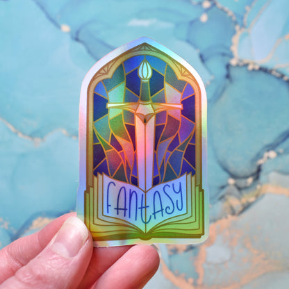 *SECONDS SALE* Damaged Windows Of Wonder - Bookish Holographic Stickers