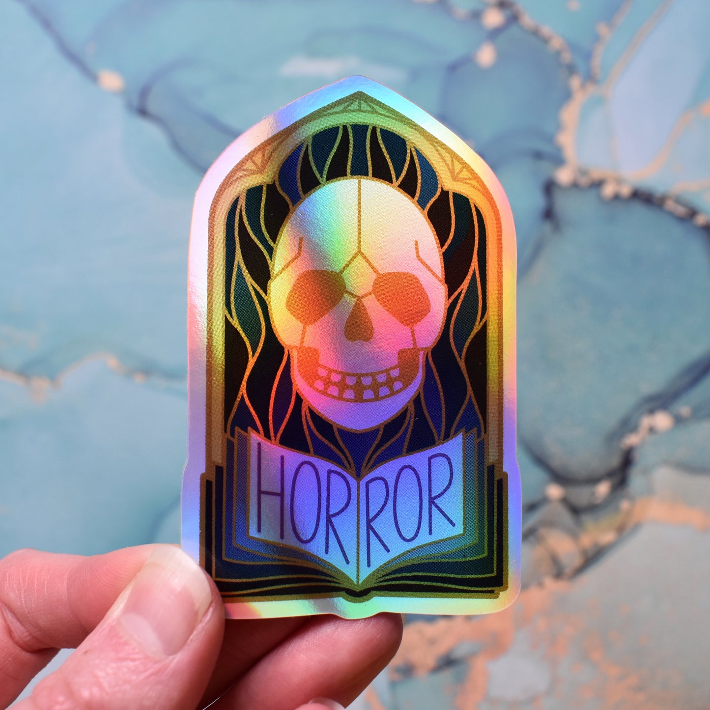 *SECONDS SALE* Damaged Windows Of Wonder - Bookish Holographic Stickers