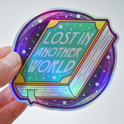 *NEW* Lost in Another World Book - Bookish Holographic Sticker