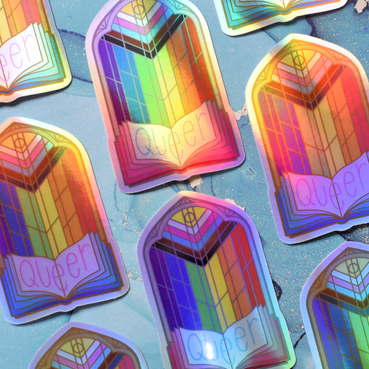 *NEW* Queer - Windows Of Wonder Series - Holographic Sticker