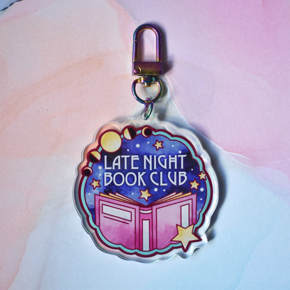 *NEW* Late Night Book Club - Bookish Holographic Acrylic Keyring