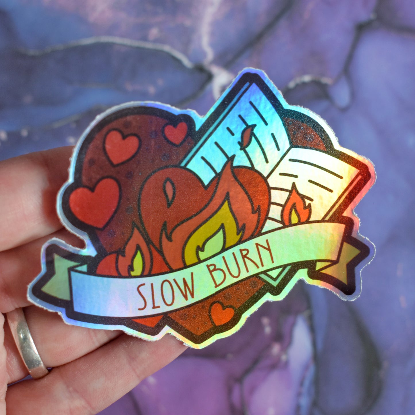 Slow Burn - Iridescent Holographic Sticker