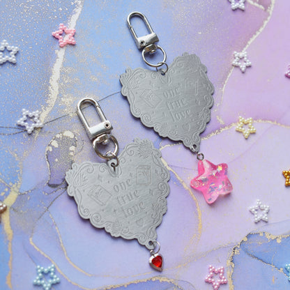 *NEW* One True Love Heart - Stainless Steel Keyring