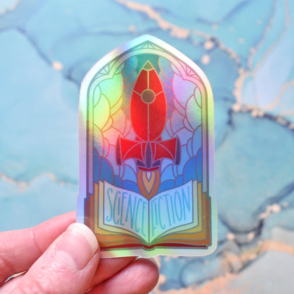 *SECONDS SALE* Damaged Windows Of Wonder - Bookish Holographic Stickers