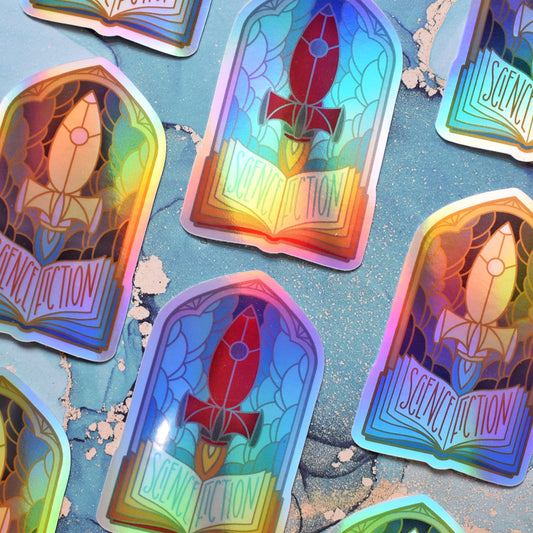 *NEW* Science Fiction - Windows Of Wonder Series - Holographic Sticker