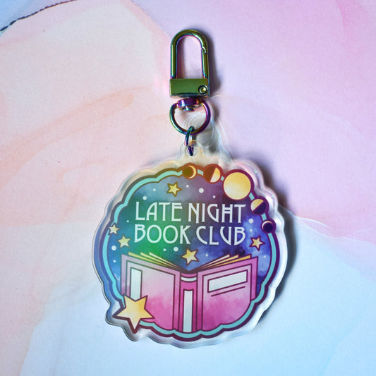 *NEW* Late Night Book Club - Bookish Holographic Acrylic Keyring