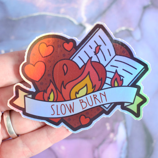 Slow Burn - Iridescent Holographic Sticker