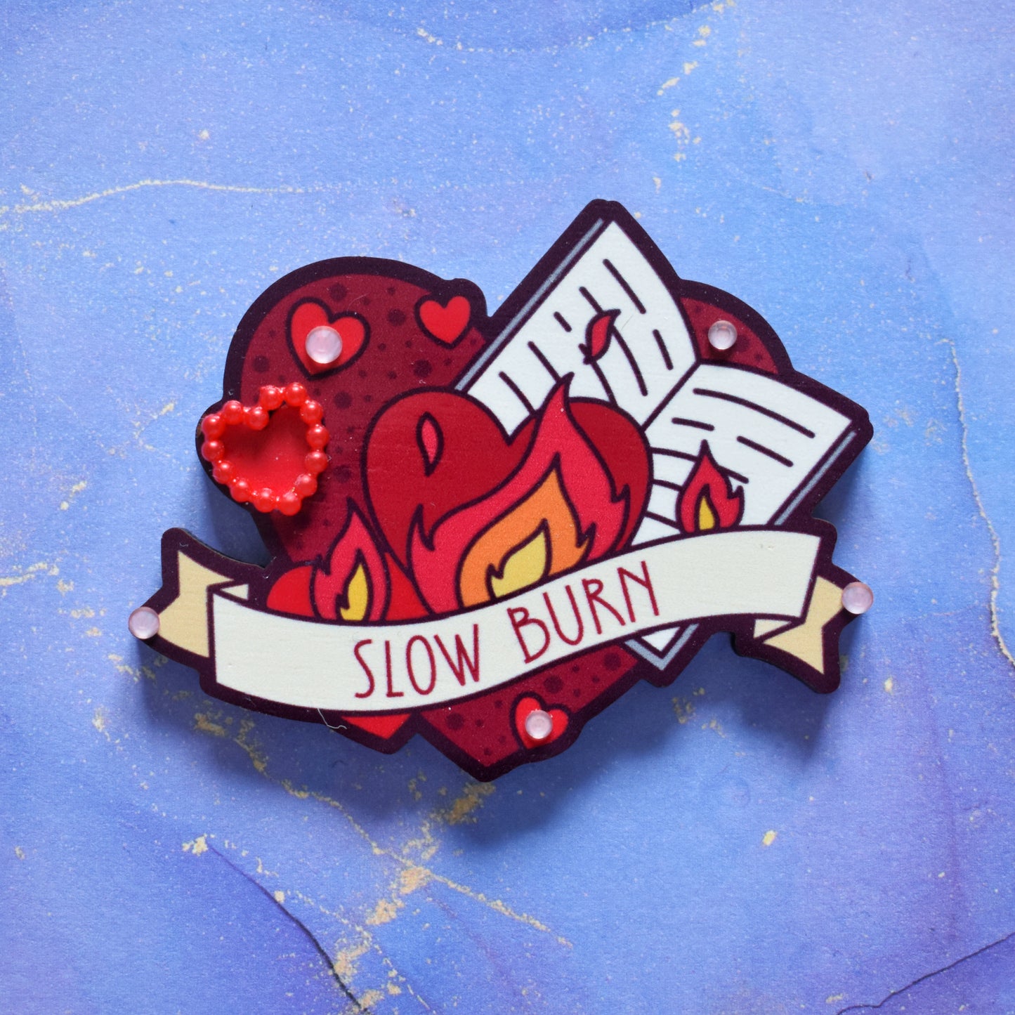 Slow Burn Wooden Charm