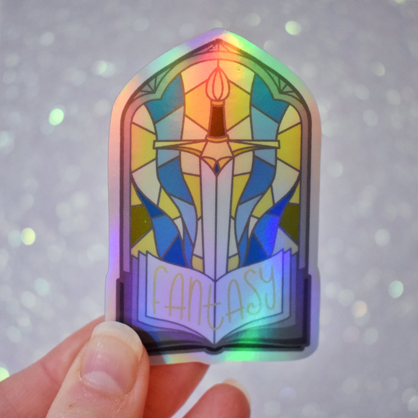 *SECONDS SALE* Incorrect Colour Windows Of Wonder - Bookish Holographic Stickers