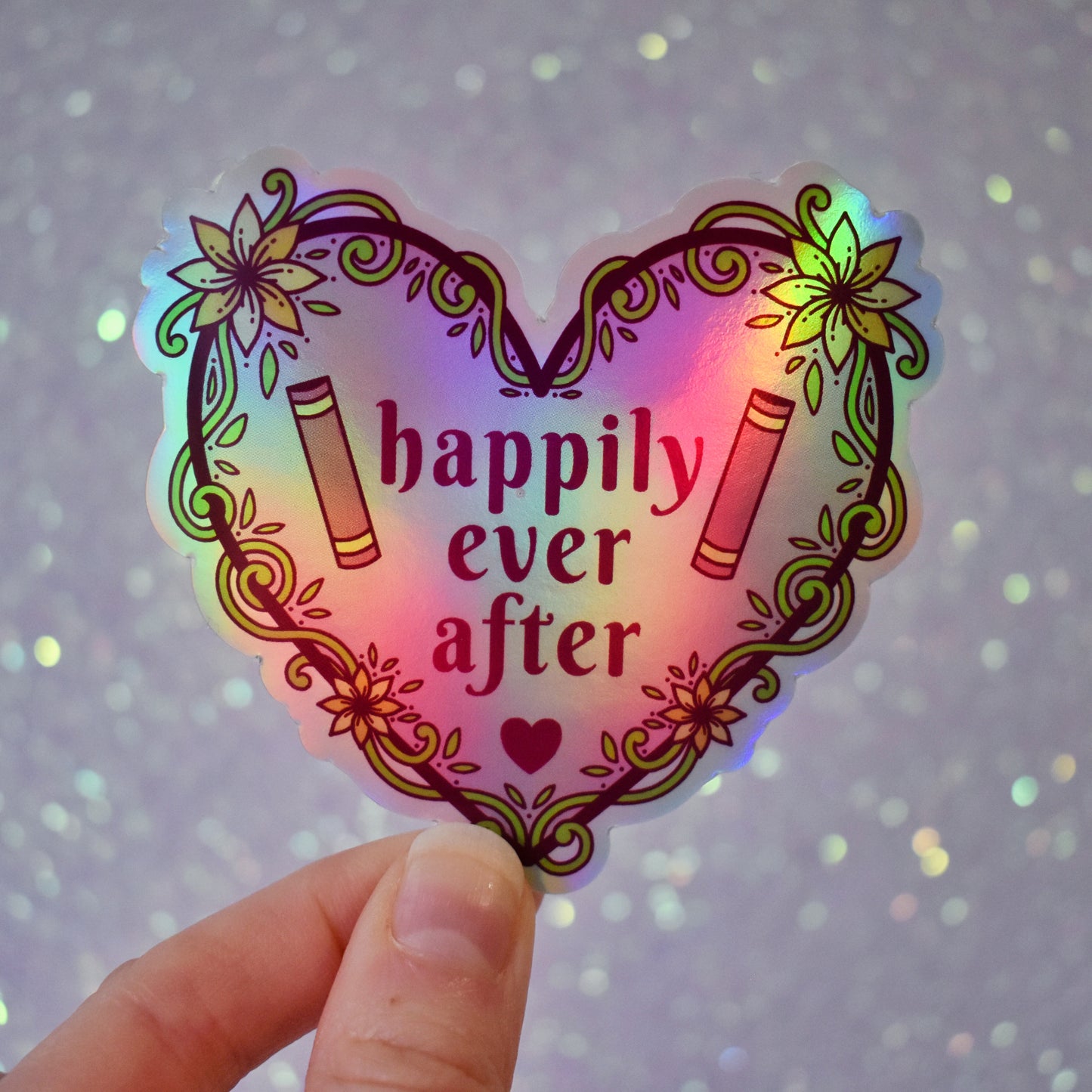 *SECONDS SALE* Love of Books & Other Designs - Bookish Holographic Stickers