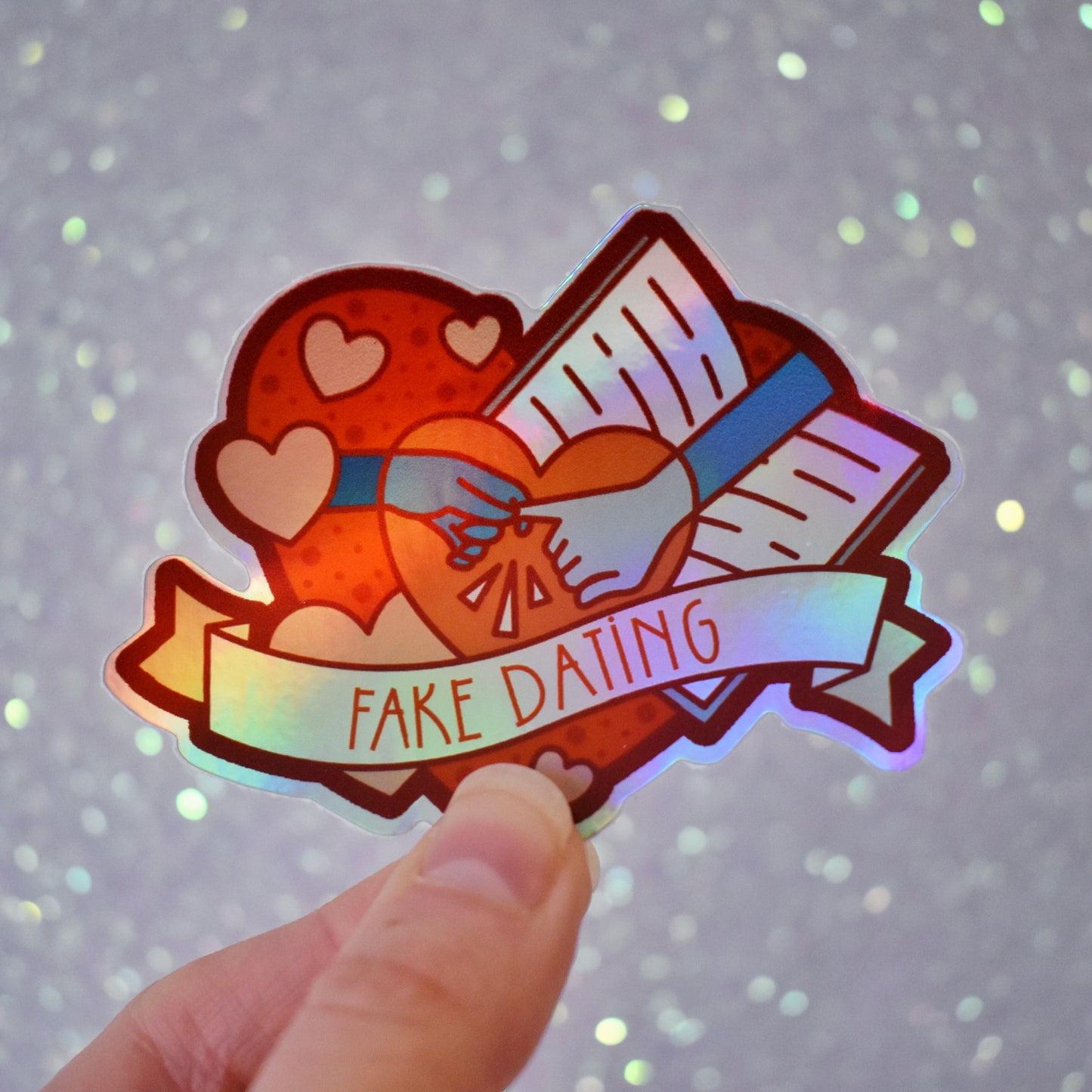 *SECONDS SALE* Love of Books & Other Designs - Bookish Holographic Stickers