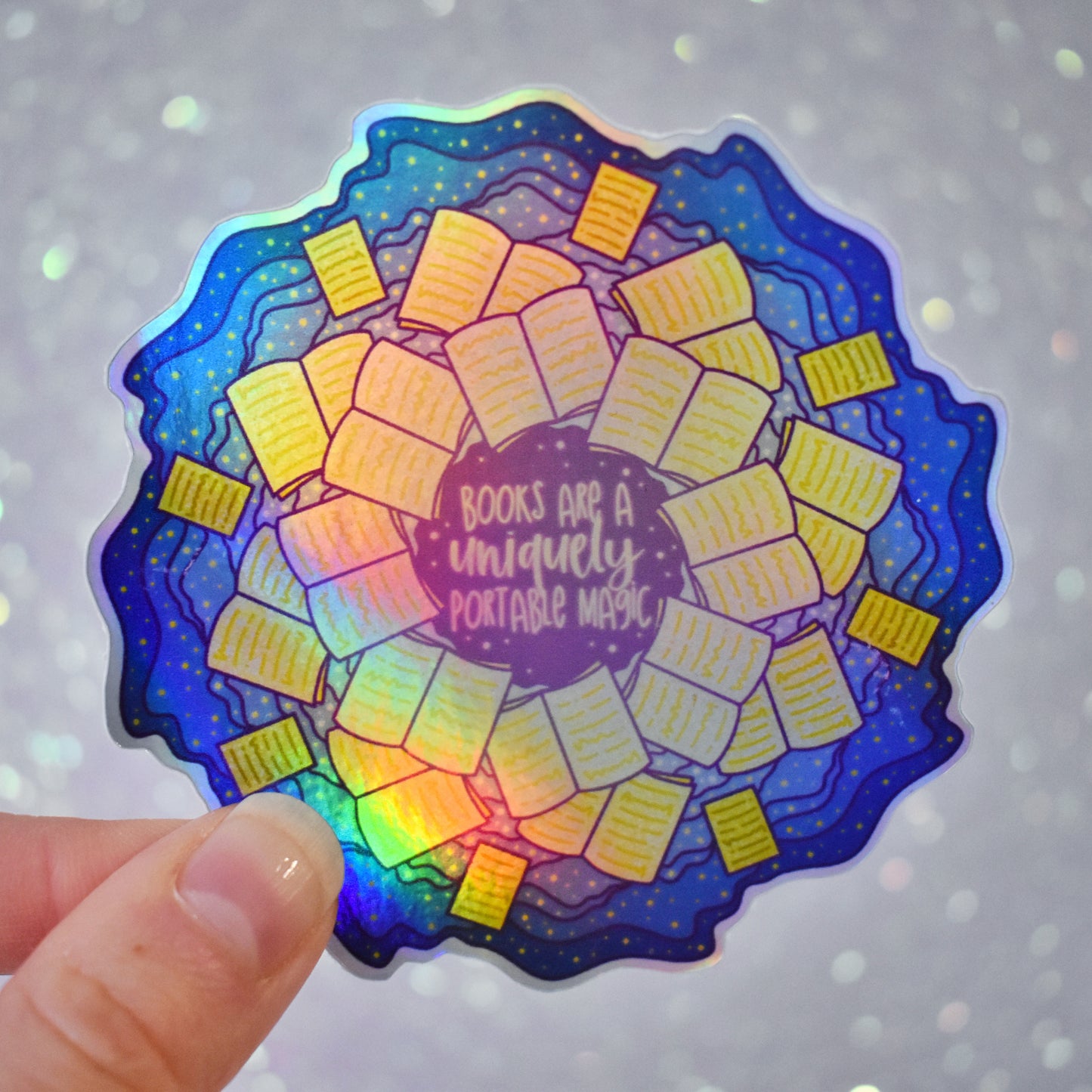 *SECONDS SALE* Love of Books & Other Designs - Bookish Holographic Stickers