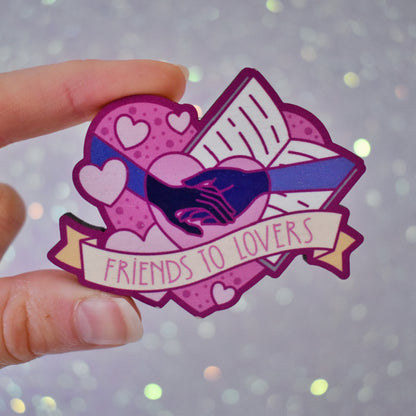 *SECONDS SALE* Romance Tropes & Hearts - Bookish Wooden Charms