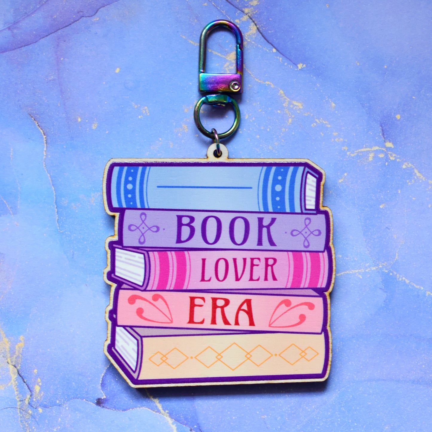 *NEW* Book Lover Era - Bookish Wooden Keyring