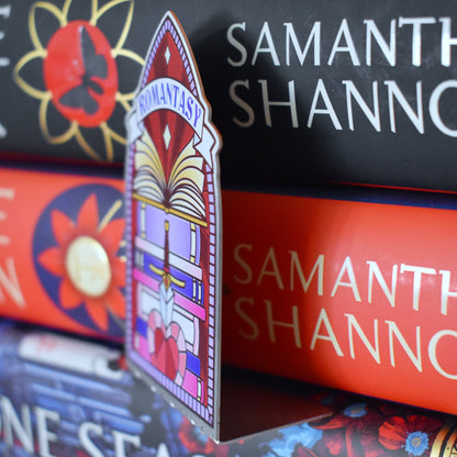 *NEW* Romantasy Book Stack Stained Glass Style - Bookshelf Marker